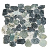 Каменная мозаика MS9002 BC МРАМОР НЕФРИТОВЫЙ круглый 